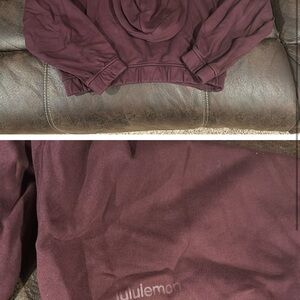 cropped lululemon hoodie